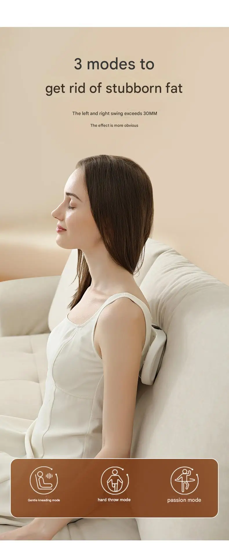 Ceinture de massage du ventre multifonctionnelle, qui aide à brûler les graisses et à perdre du poids, pour divers scénarios d'utilisation à domicile.