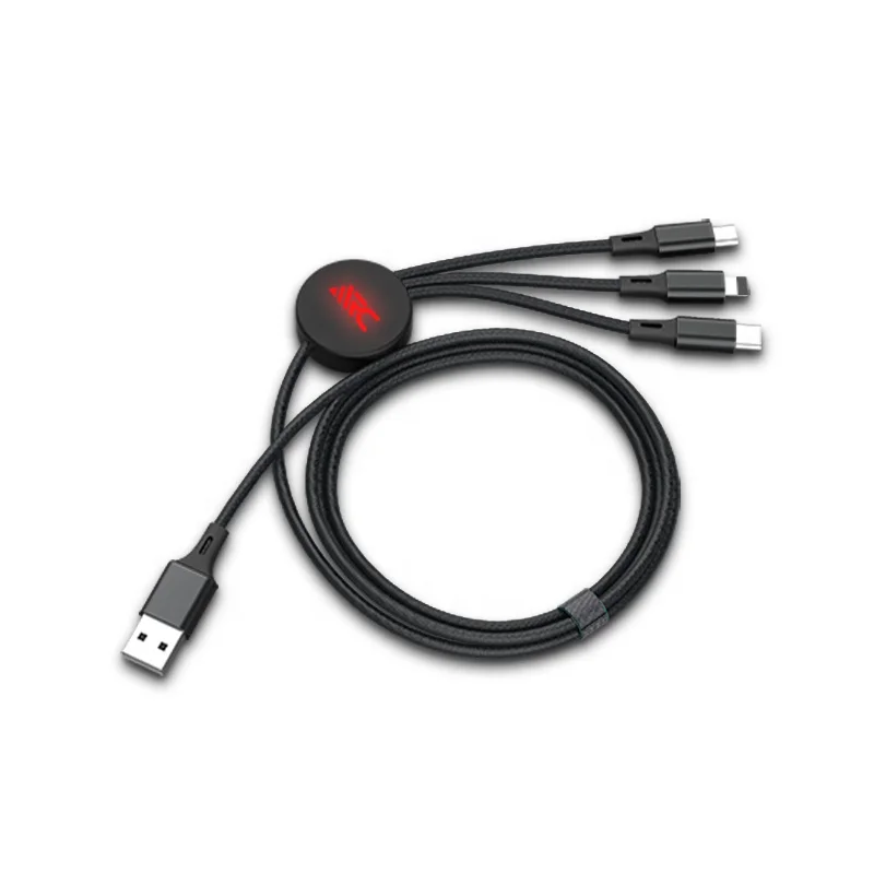 
USB зарядный кабель для CL-101 длинные со светодиодной подсветкой 3 в 1 2A быстрой зарядки, 2a Быстрая зарядка многопортовый адаптер для зарядки ДА, светодиодный свет стандарт 