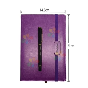 2026 Wholesale Hardcover NoteBook Diary Business Gift Writing Note Book Custom Logo A5 Printing PU Notebook for Office & Student