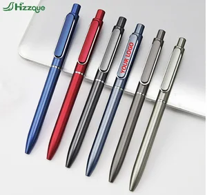 Hot Selling Custom Logo Novelty Promotional Plastic Ballpoint Pens 1.0mm Sports Body Black Color