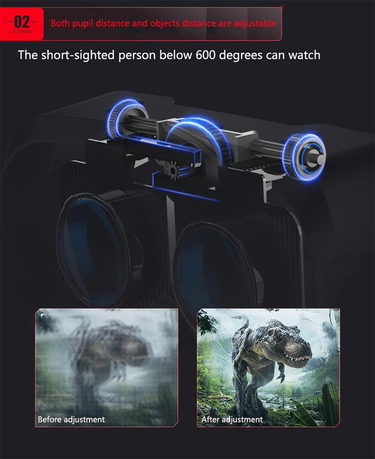 Очки виртуальной реальности с логотипом на заказ от производителя очки реальности/устройства и аксессуары для мобильного телефона игры в коробке 9d все одном гарнитура