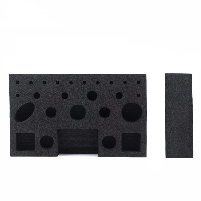 2023 Cheap Price Factory Custom CNC Cutting EVA Foam With Carbon Fiber Black Kaizen Foam Inserts for Flower Boxes Minicell Foam