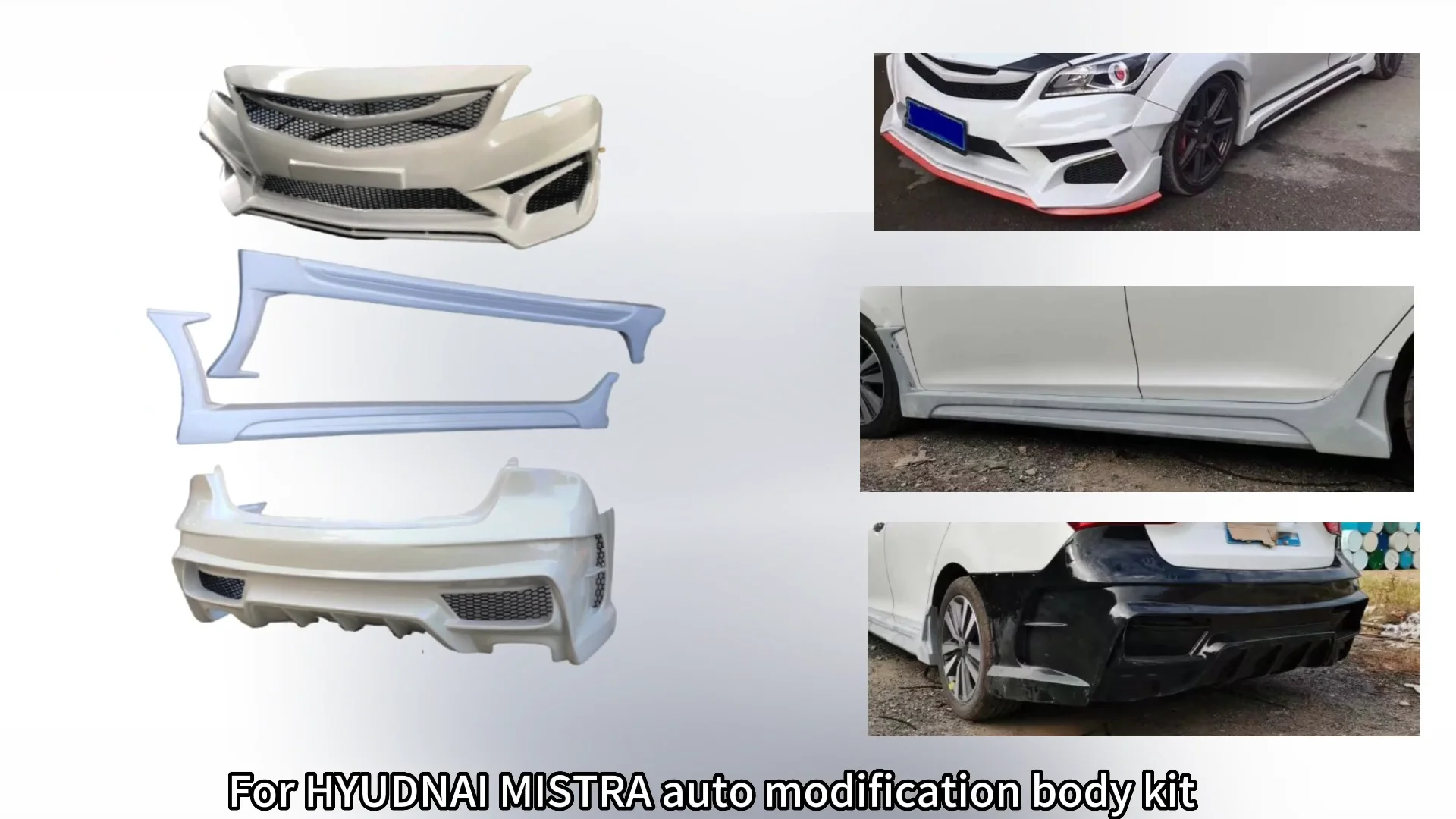 Auto Body Systems Wide Body Kit Pp Car Side Skirt Bumper Part For Hyundai Avante Type B Buy