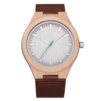Luxury TJW Men's Limited Edition Business Quartz Wood Watch with Maple Wood Case Premium Quartz Watches