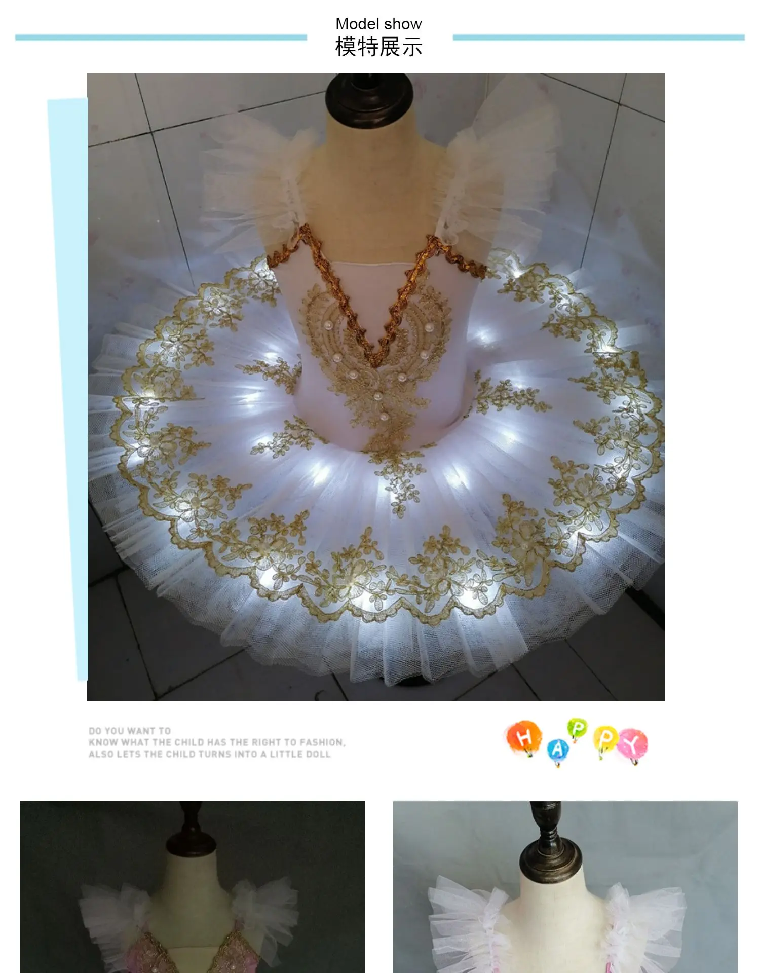 Source Tutú de Ballet con luz Led para niña y mujer, traje de Ballet para  niña adulta y niña, trajes de baile para niño on m.alibaba.com