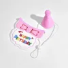 Pink bib hat