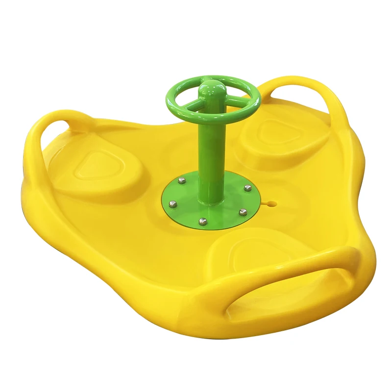 New design kids seesaw seat kindergarten carousel indoor and outdoor playground equipment