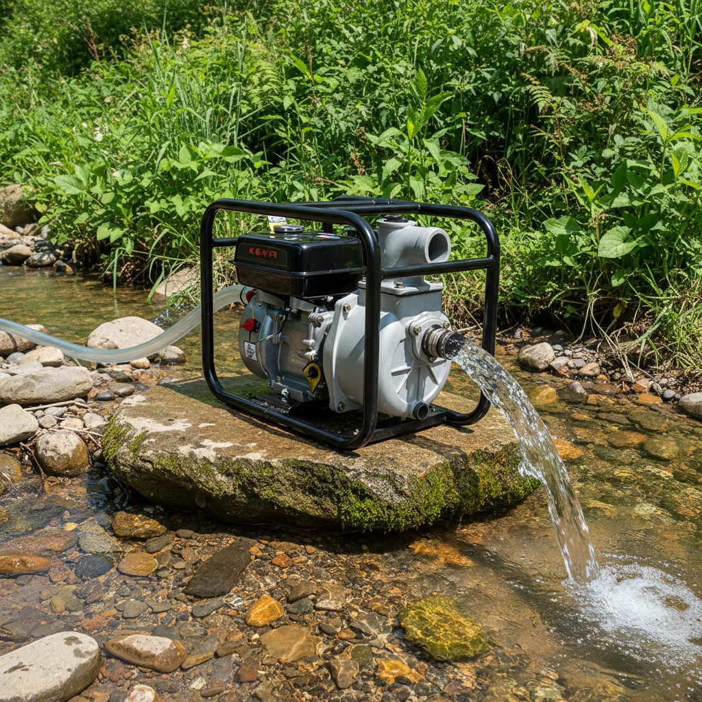 Бензиновый водяной насос диаметром 3 дюйма, используемый в Дубае для добычи золота и песка в больших объёмах