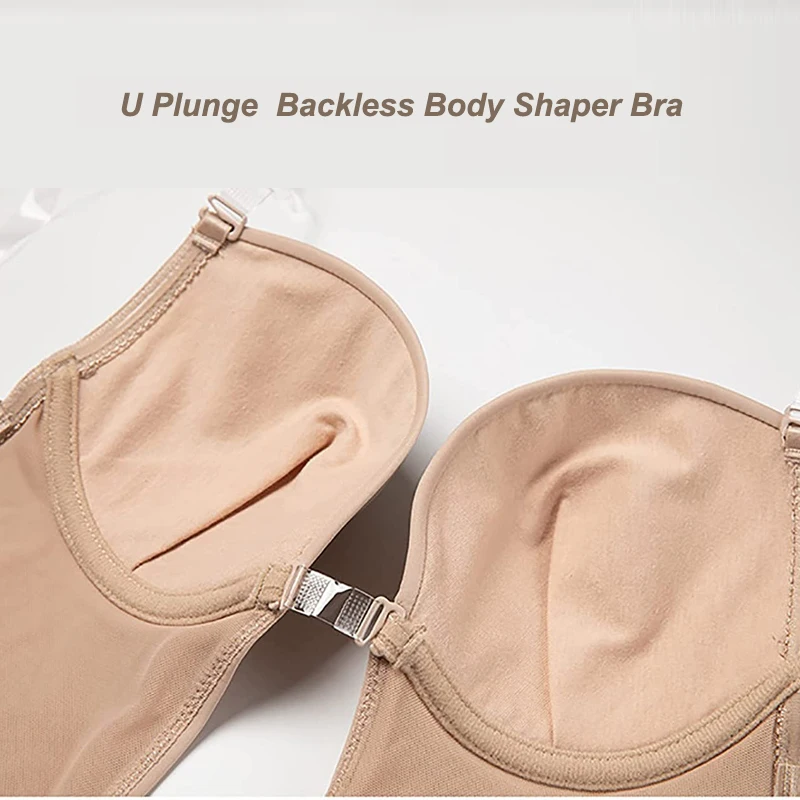 Women Backless Body Shapewear Seamless U