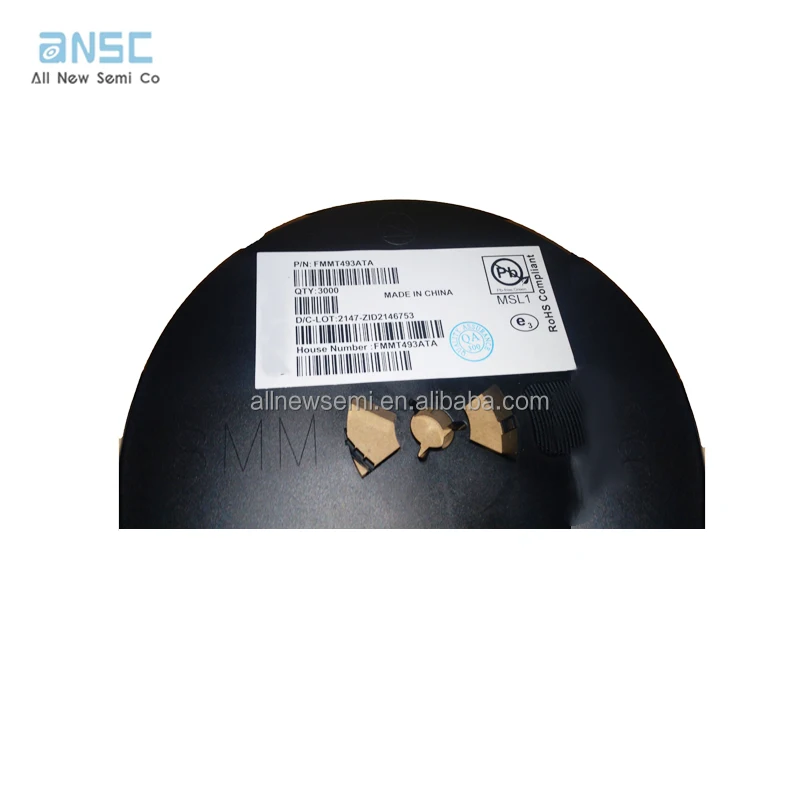 Hot sale Original FMMT493ATA Transistor TRANS Bipolar (BJT) Transistor NPN 60 V 1 A 150MHz 500 mW Surface Mount SOT-23-3