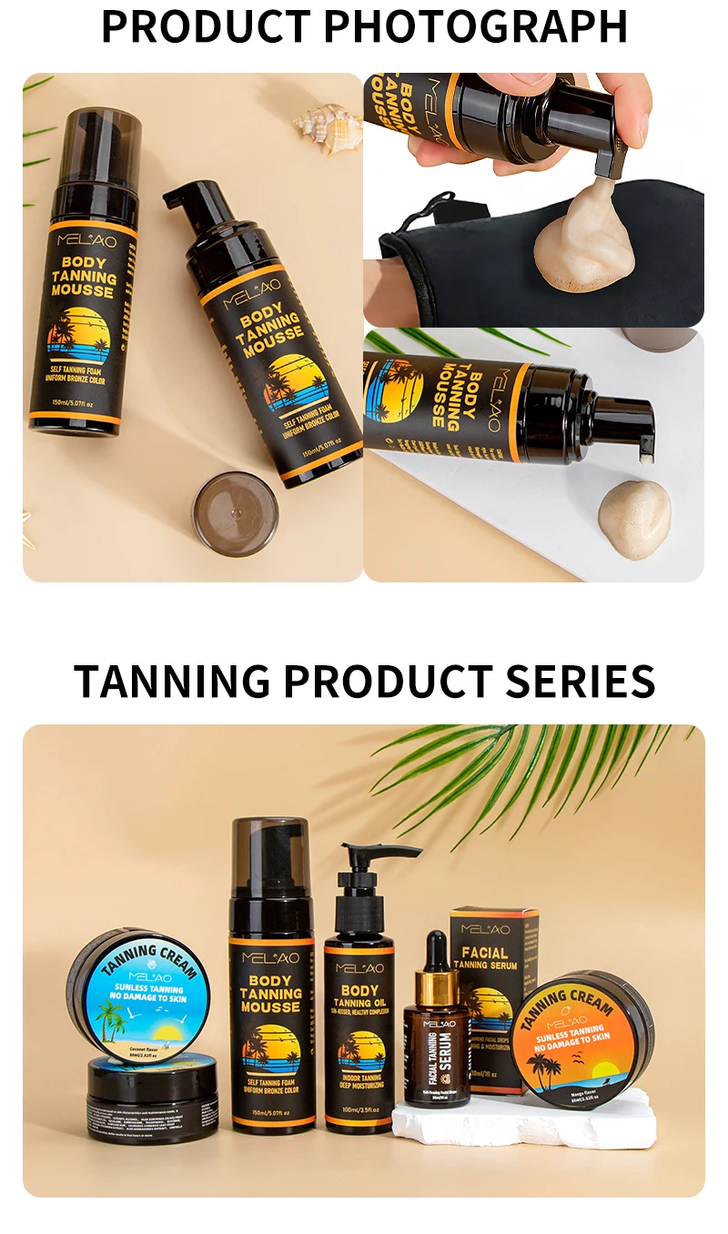 Sunscreen Self Tan Tanning Mousse Self Tanner With Spf Long Lasting