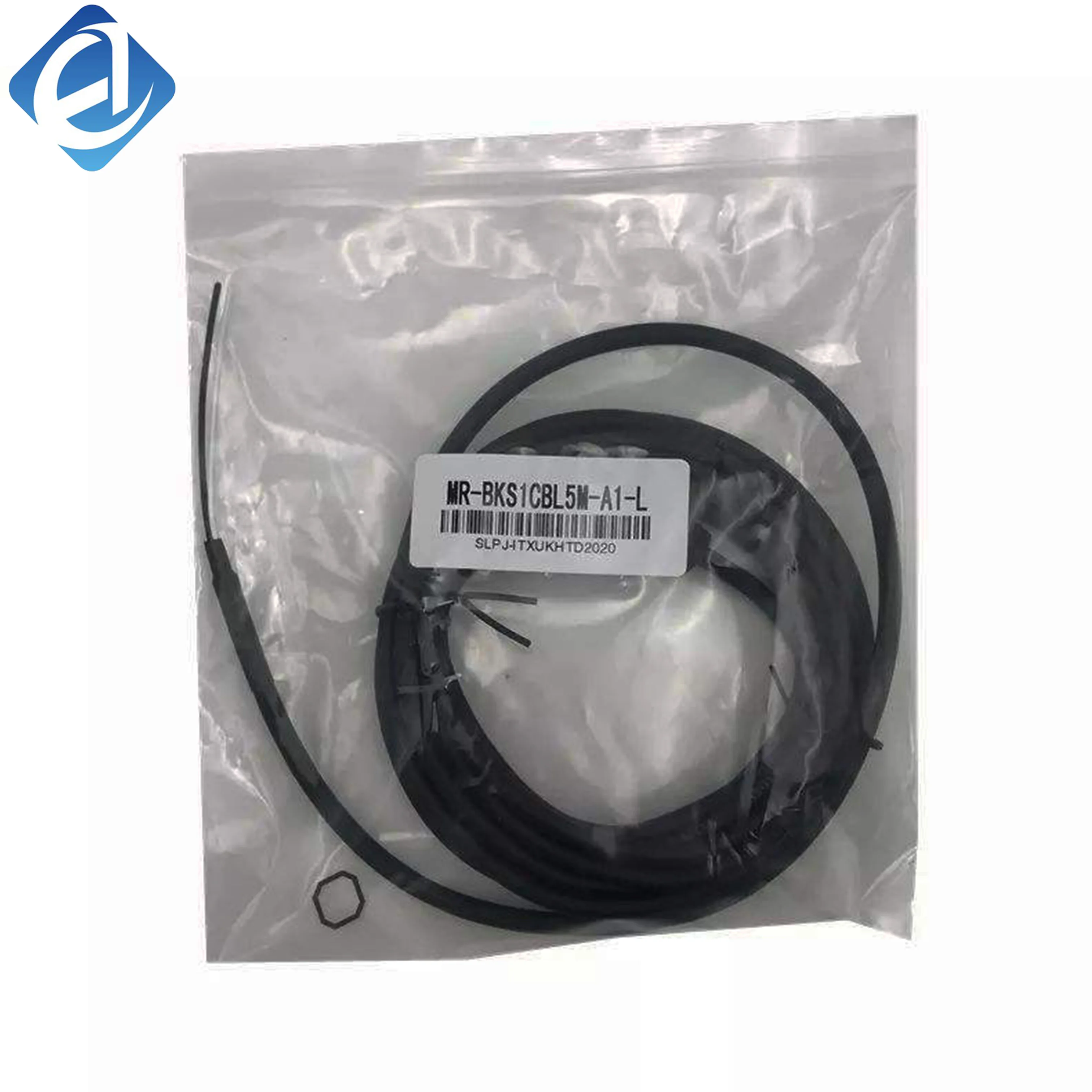 New Original MR-PWS1CBL15M-A1-L servo power cable, 15 meters. Connects servo drive and motor to transmit power steadily, ideal for wiring 