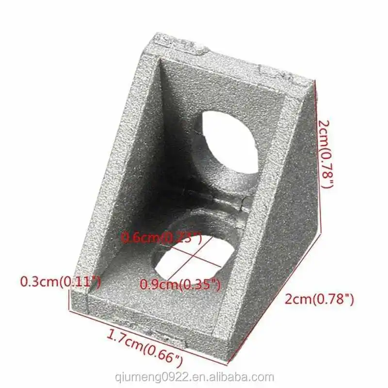 Aluminium Angle Corner Joint Fitting 20 X 20 L Shape Bracket