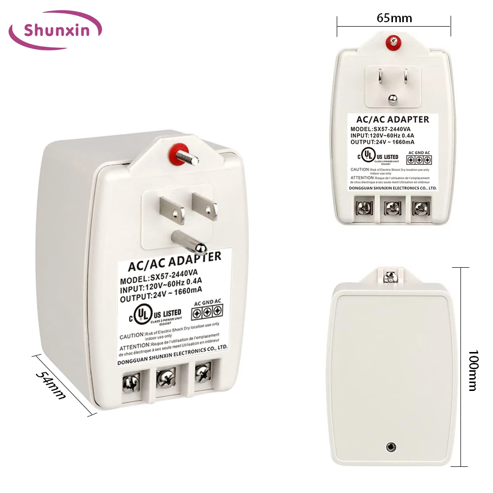 24vac 40va Plug In Transformer Doorbell Transformer Compatible With All