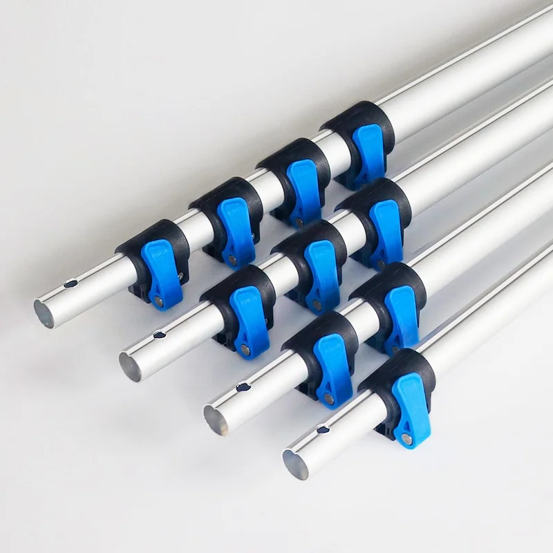 Aluminum Telescopic Pole With Spring Button Lock Aluminum Telescopic