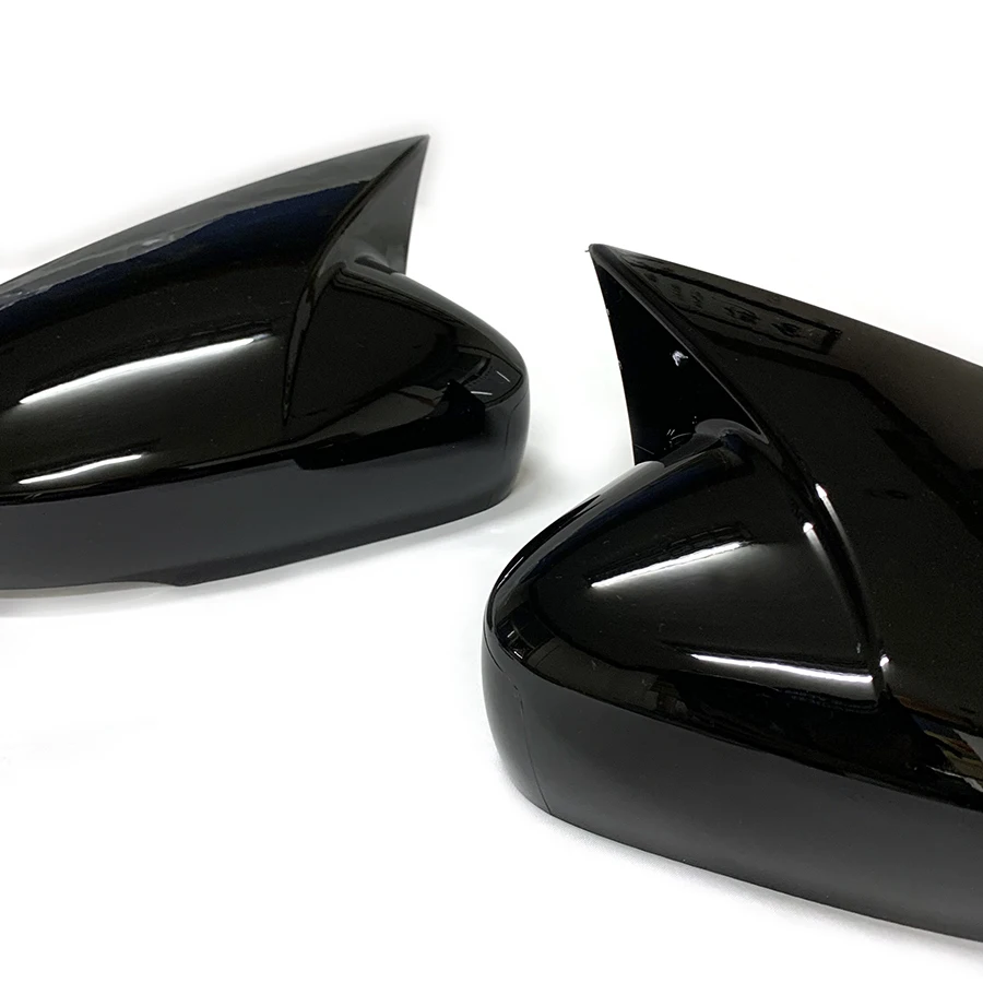 product abs auto reversing mirror cover cow horn rearview mirror cover for volkswagen vw polo 2014   2018 2015 2016 2017 car spoiler-9