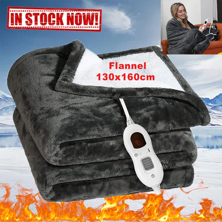 110v Winter Super Soft Fleece Flannel Electric Blanket Wholesale Usb