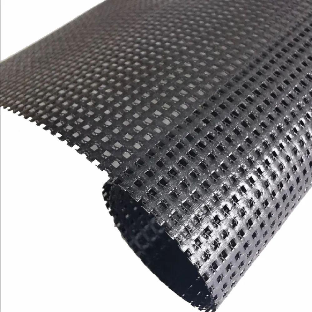 100% Polyester Heavy Duty Mesh Tarps , Anti - Static PVC Coated
