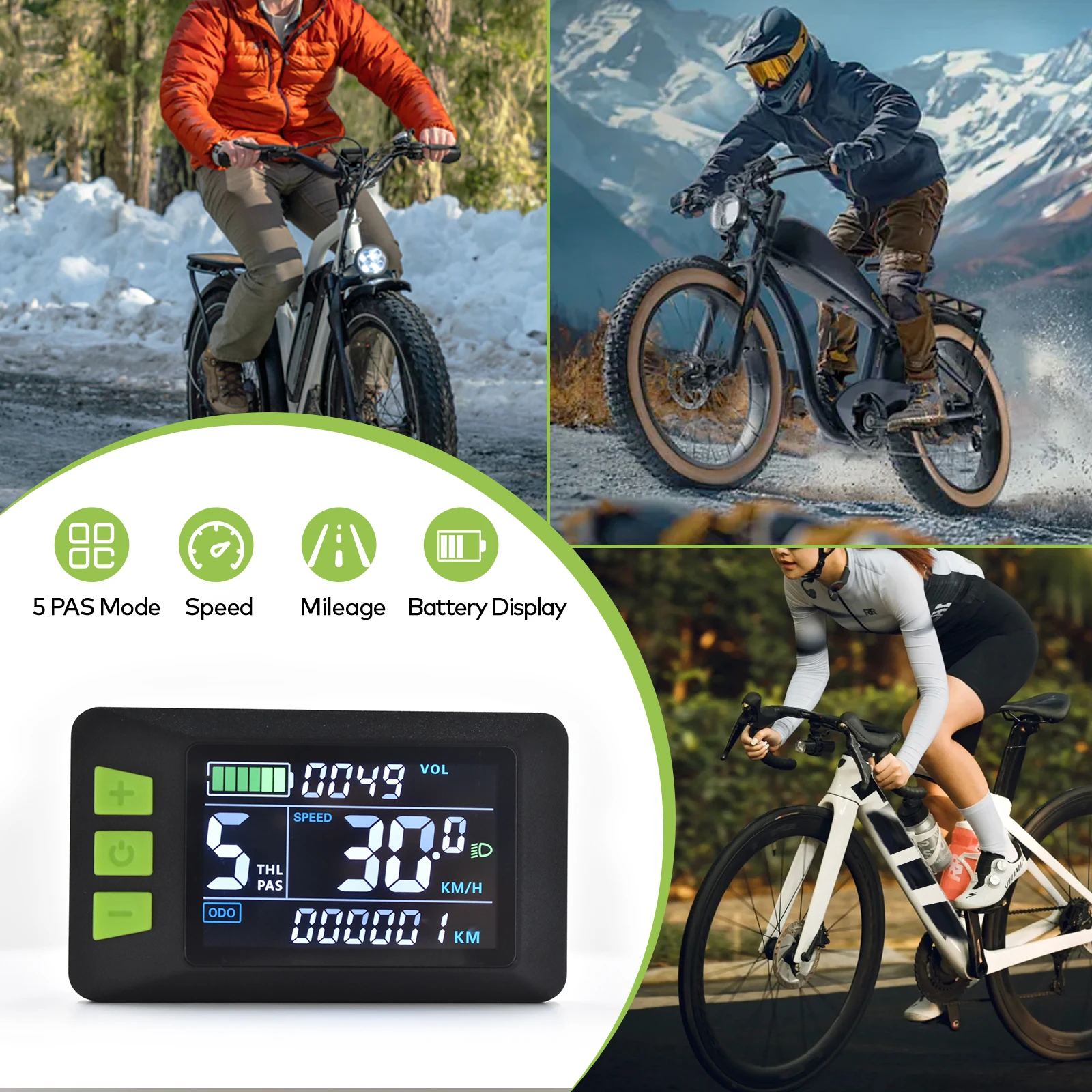 P3C Haytrix Ebike Display - Speedometer for Electric Scooters