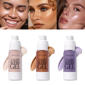 Private Label 3 Colors Facial Makeup Glow Gel Pore Shrinking Moisturizing Nourishing Whitening Shimmer Body Face Primer