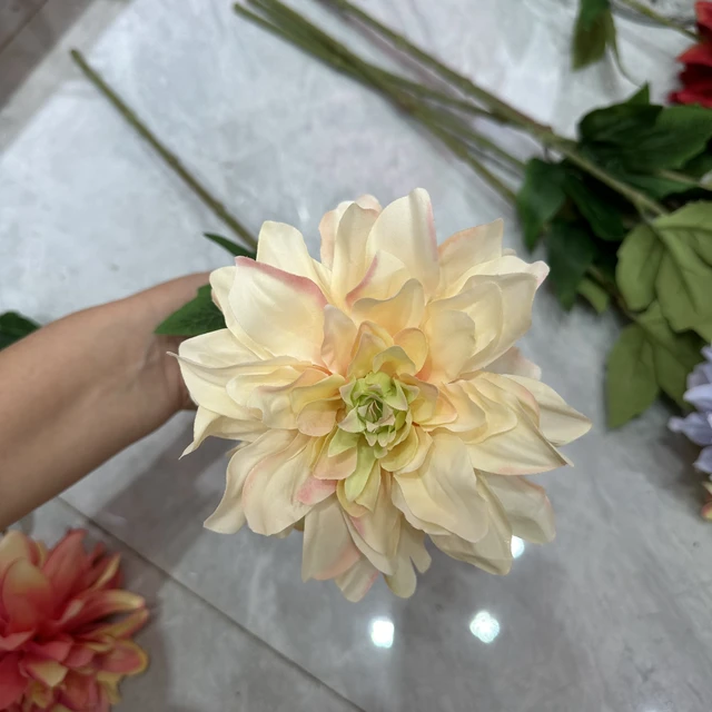 65cm Dahlia Artificial Flower Simulation Christmas Graduation Chinese New Year Table Crafts Halloween New Year Valentine's Day