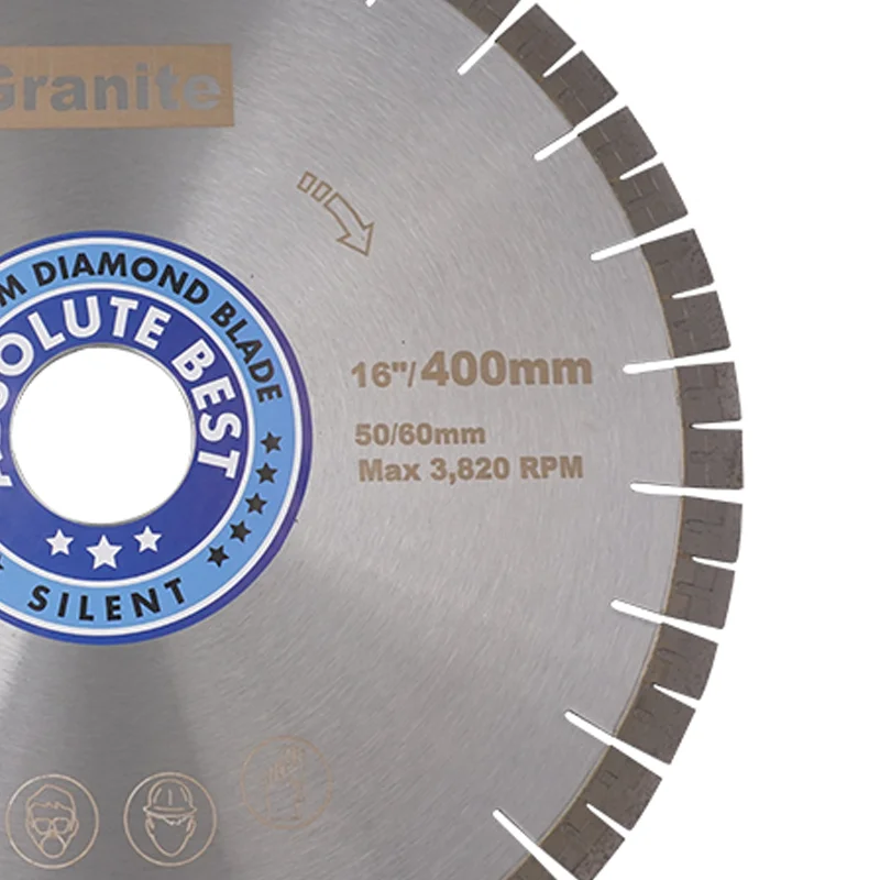 Silent Granite Tools Diamond Saw Blade Bridge18" Granite Cutting Blades Size Granite 350mm