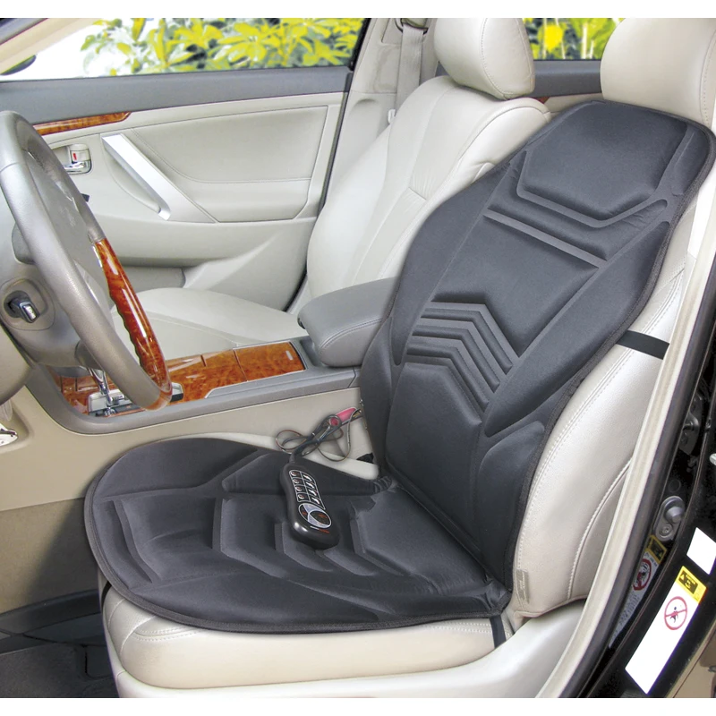 12 v   Motor Vibration With Heat Car Massage Seat Cushion Heated  Seat Cover