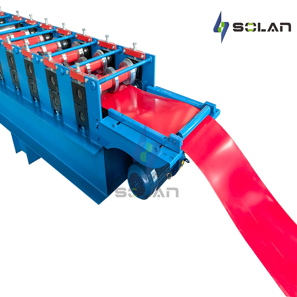 Electric Hydraulic Automatic Metal Roof Panel Round Ridge Cap Roll Forming Machine