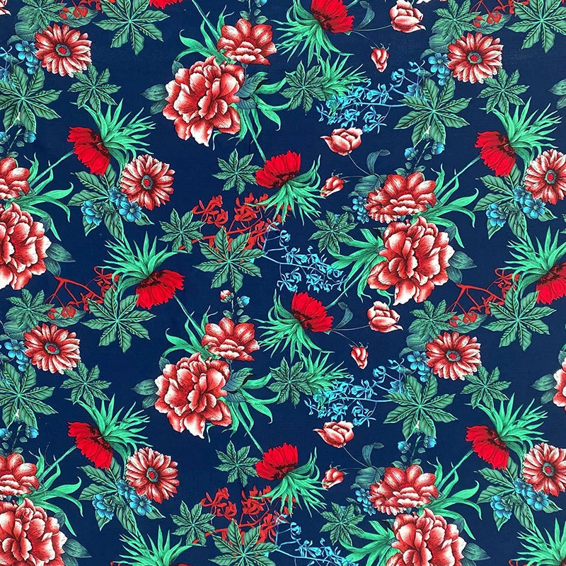 Somali Challis принт 30S 100 вискоза 100% прячется простой Гавайский Племенной цветок тканая легкая Поплиновая хлопковая эластичная ткань