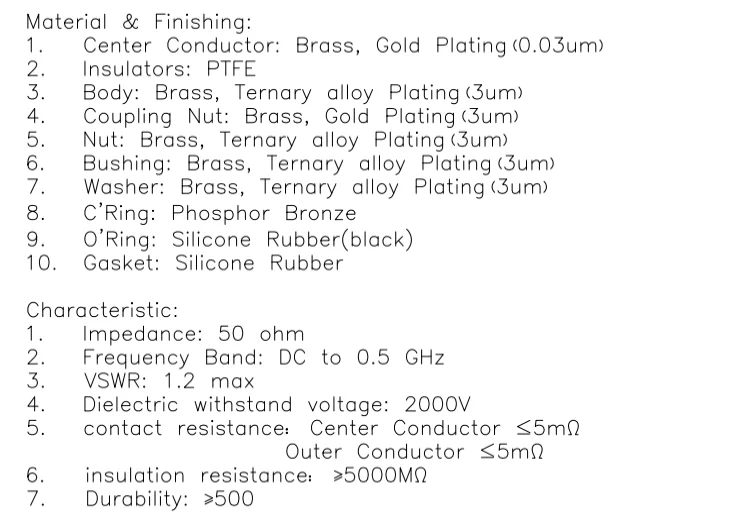 product lwmc hot selling pl259 high quality cheap price silicone rubber uhf coaxial connector uhf male clamp for mp hyperflex13 cable-7