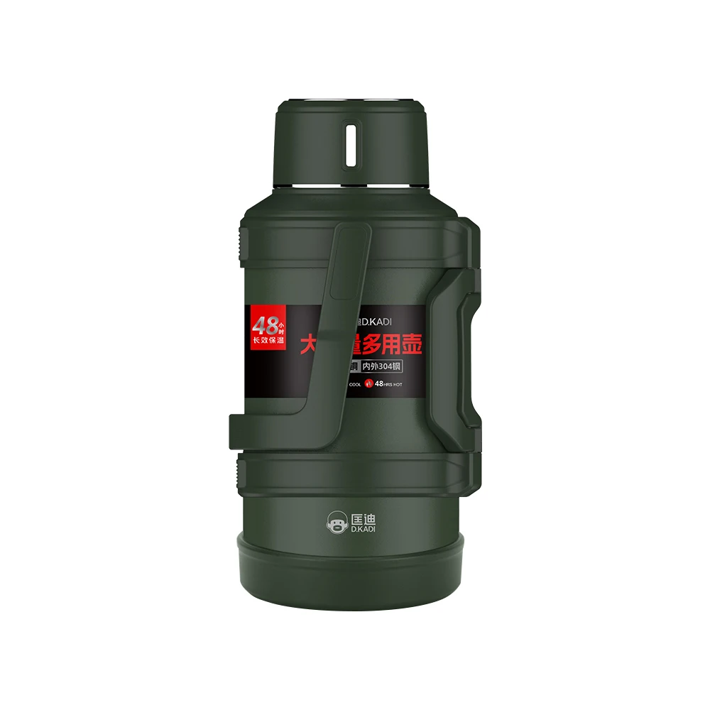 Stainless Steel 3000ml Vacuum Flask Double Wall Insulated Sports Water Bottle for Hiking Travel Camping Outdoor Activities
