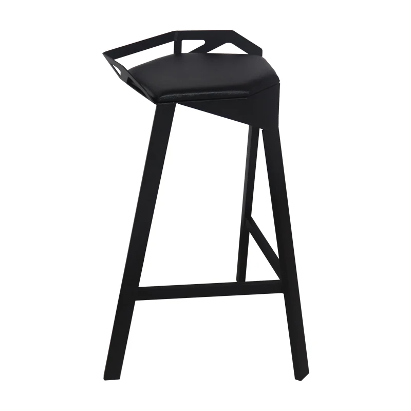 Скандинавский металлический барный стул, высокий стул для магазина напитков