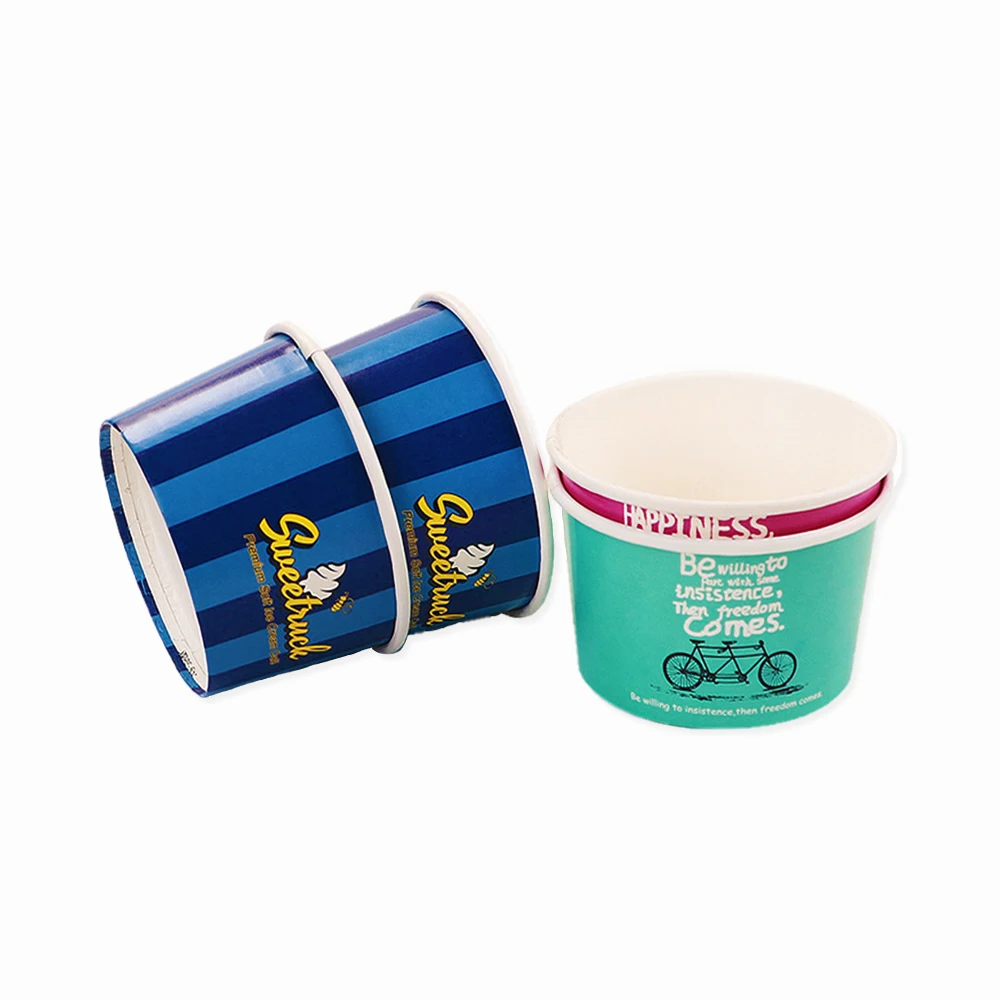 Luckytime Frozen Yogurt Paper Bowl For Wholesale Ice Cream Paper Cups ...
