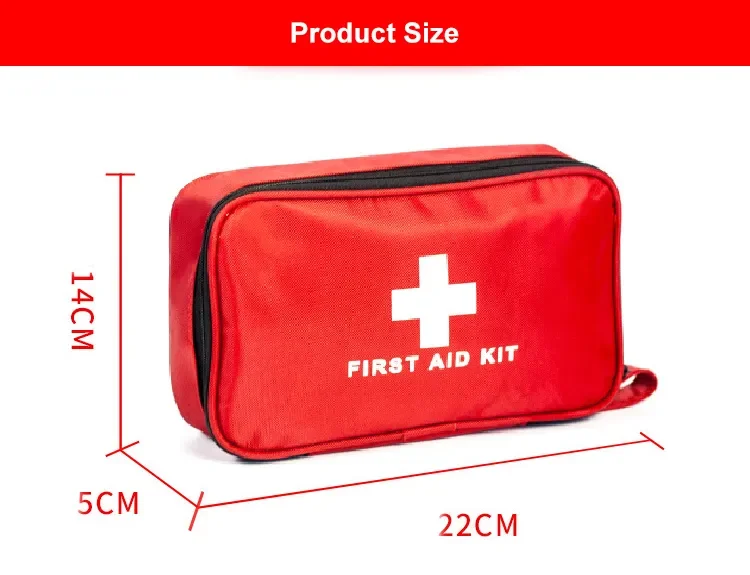 Outdoor survival tactical medical first aid kit with emergency medical supplies for car family details