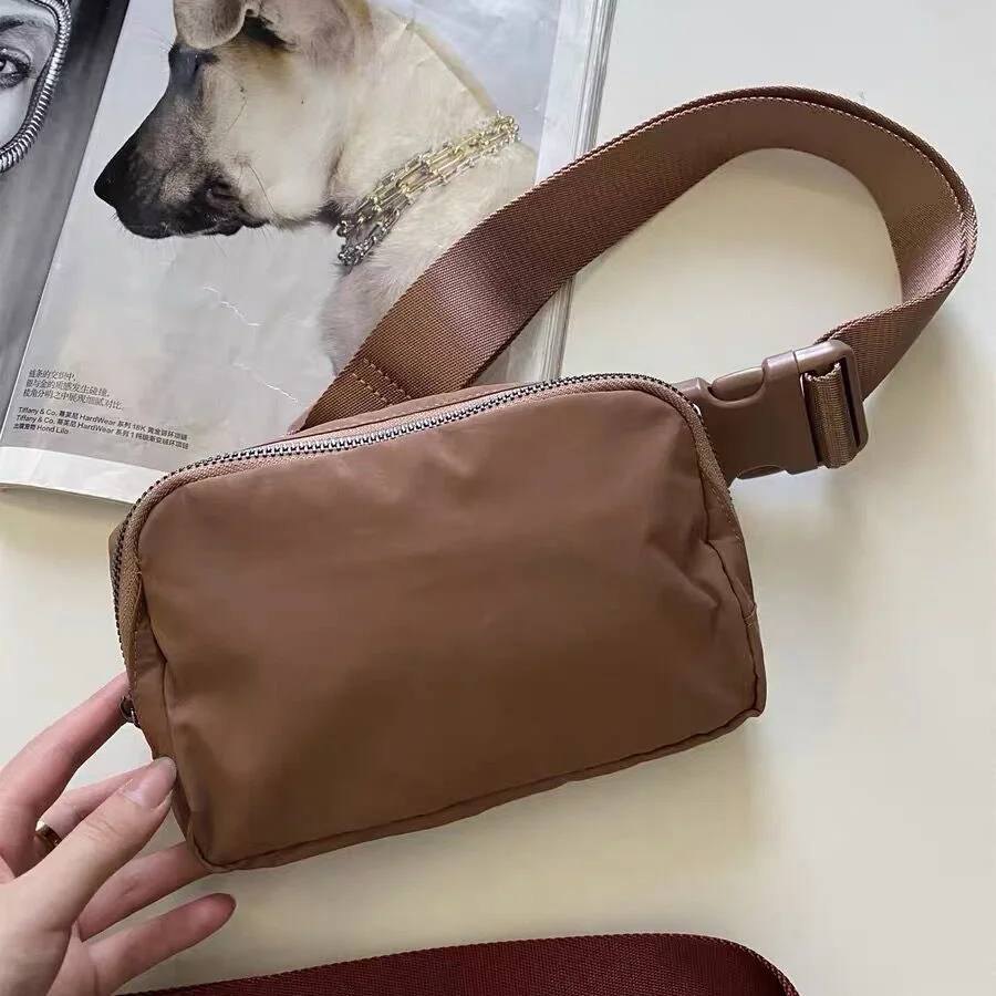 Women Lulu Lemon Everywhere Over The Shoulder Mini Belt Bag Waist Bag Nylon Bum Bag Unisex