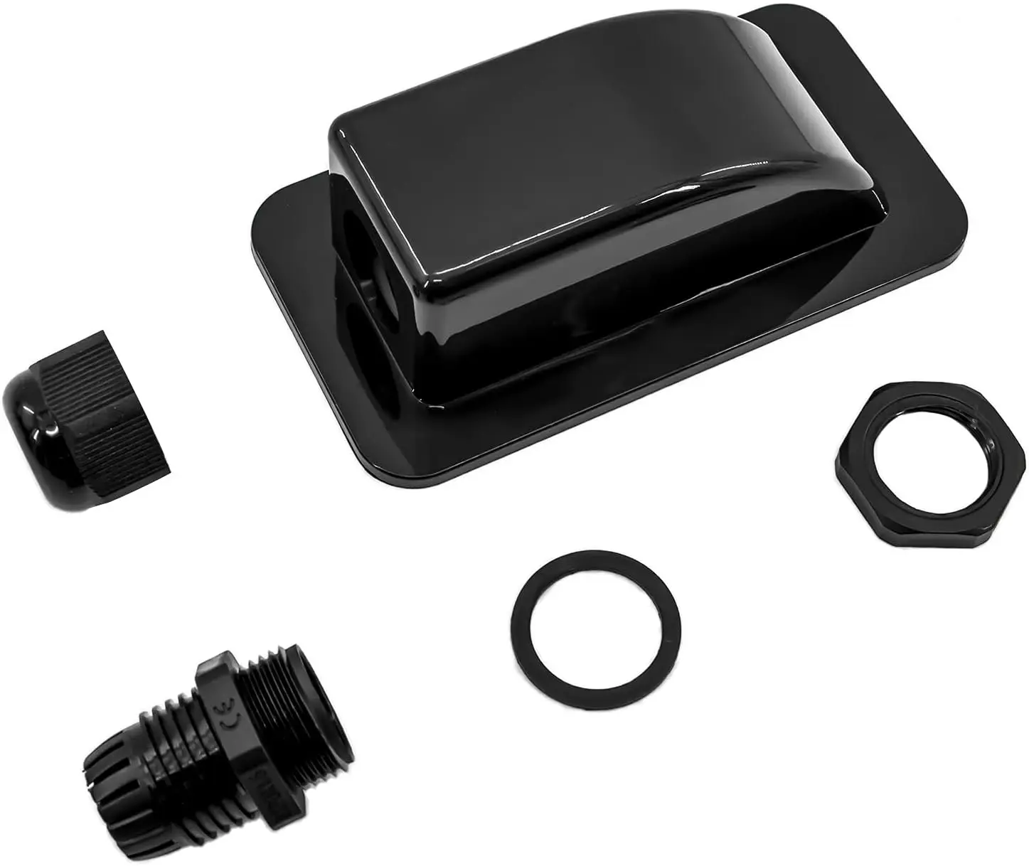 Waterproof Cable Entry Housing Mount Solar Double Cable Entry Box Gland for All Cable Types 2mm to 6mm