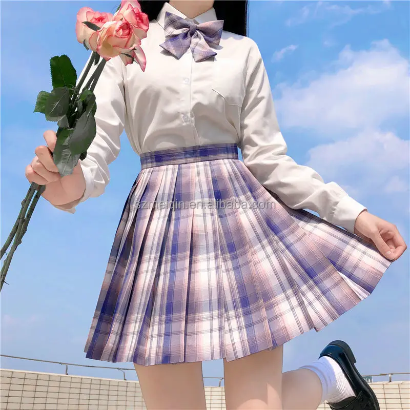 School Girl Costume Jk Uniform Design Pleated Skirt Japanese Middle ...