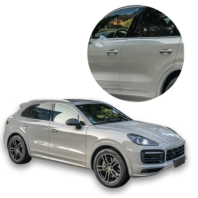 PVC Film Car Wrap Vinyl PVC Vinyl Films Porsche grey Wrapping For Auto Protection