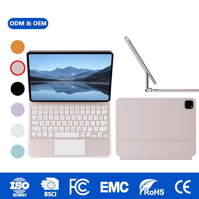 Aluminum Alloy Magnetic Wireless Keyboard for iPad 10th 10.9