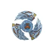 Peonza de tres hojas [azul]