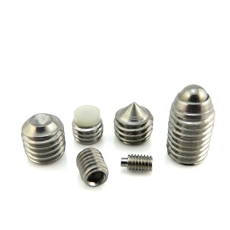 Stainless Steel Allen Nylon Tip Grub Screw,Hex Socket Rubber Tipped Set