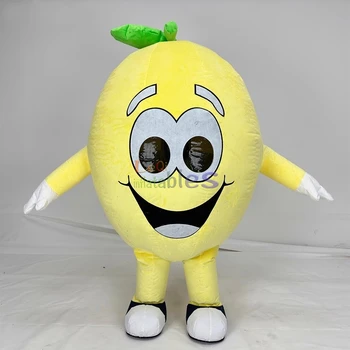 2m Yellow Pear Inflatable Mascot Store Advertising Cartoon Fruit Series Mascot Costume Walking Inflatable Pear Mascot Costume
