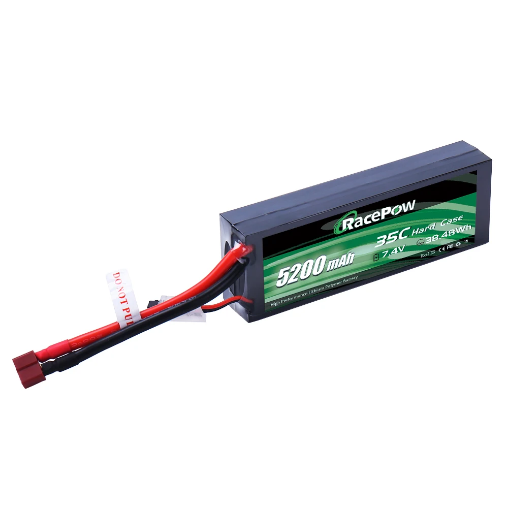 Racepow Discharge Rc Car Battery Packs 2s 7.4v 35c 5200mah Oem
