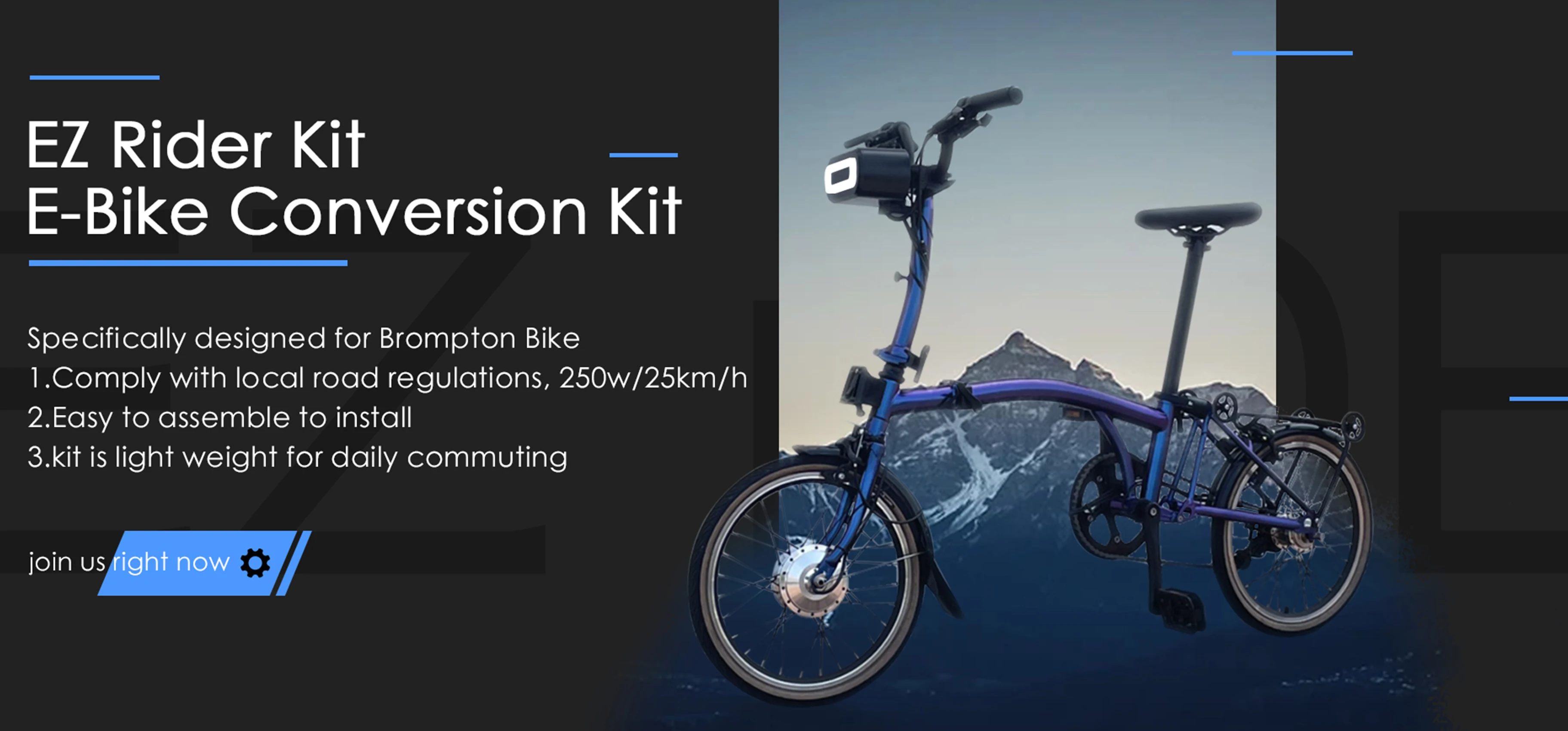 Brompton Electric Bici Pieghevole Elettrica Brompton Brompton