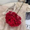 Wine red large head glue-on style