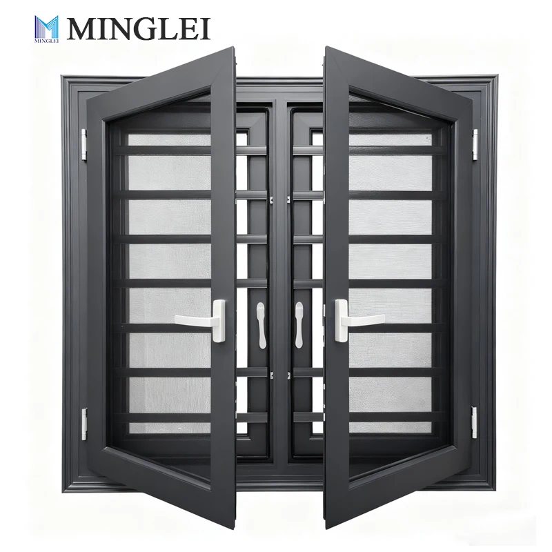 Fuinneoga Cásamónta le Creach Teasa i mBainne Alúmanach agus le Fuinneog Dhúbailte