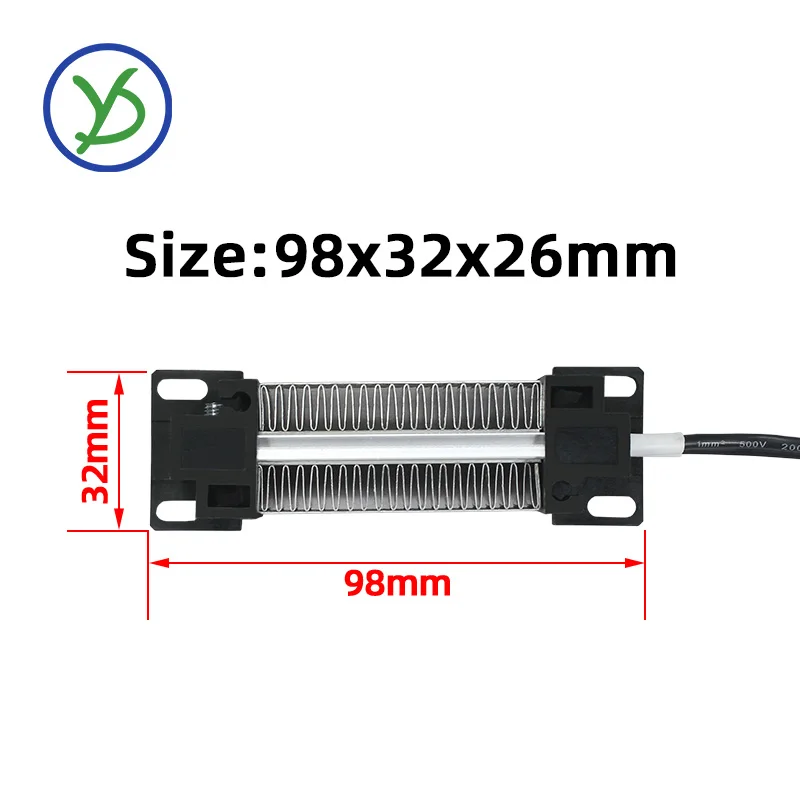 PTC Electric Heater Thermal Resistor Heating Elements for Incubator 220V 98*32*26mm