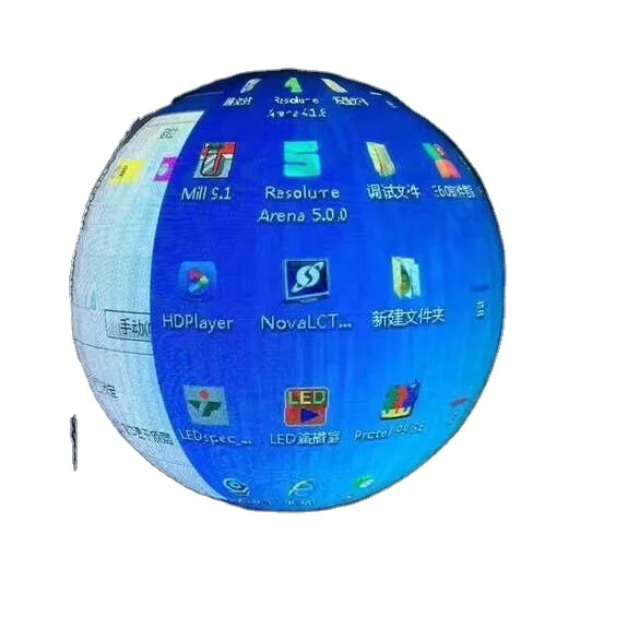 P3 Indoor Round Shape LED Display  LED Screen Ball  Hanging LED Sphere Display