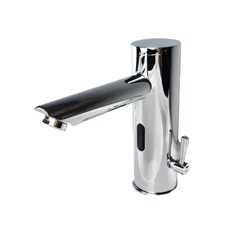 Hotel bathroom ceramic basin single hole sensing faucet sink infrared sensing control basin faucet