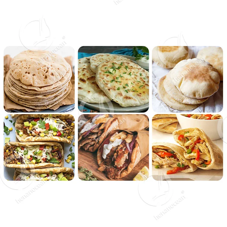 Automatic a Complete Lebanese Bread Production Line Turkish Pita Bread Make Machine